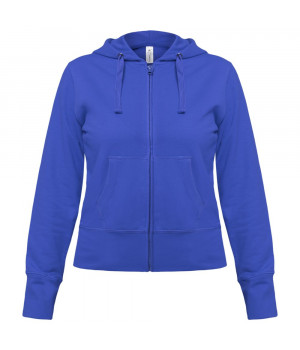 Толстовка женская Hooded Full Zip ярко-синяя