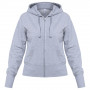 Толстовка женская Hooded Full Zip серый меланж