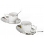 Чайный набор Tea Ricciolo с серебристыми элементами